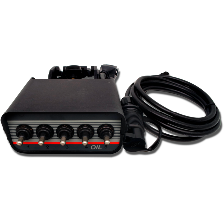 PANEL STERUJĄCY ROZDZIELACZA CETOP 12V/ 24V 5 PRZYCISKÓW